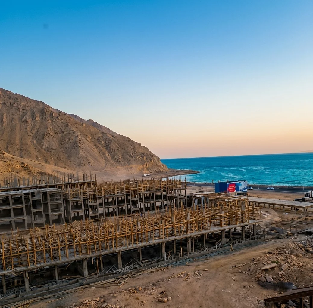 AOG Developments is accelerating its construction pace, completing 40% of the first phase of the "Lugano Galala" project in less than a year.